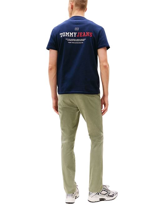 T-shirt blu in cotone Tommy Jeans | DM0DM20815C1G
